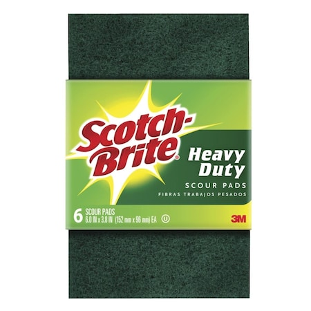 Scotch-Brite Brite Heavy Duty Scour Pad, 6PK SC474491